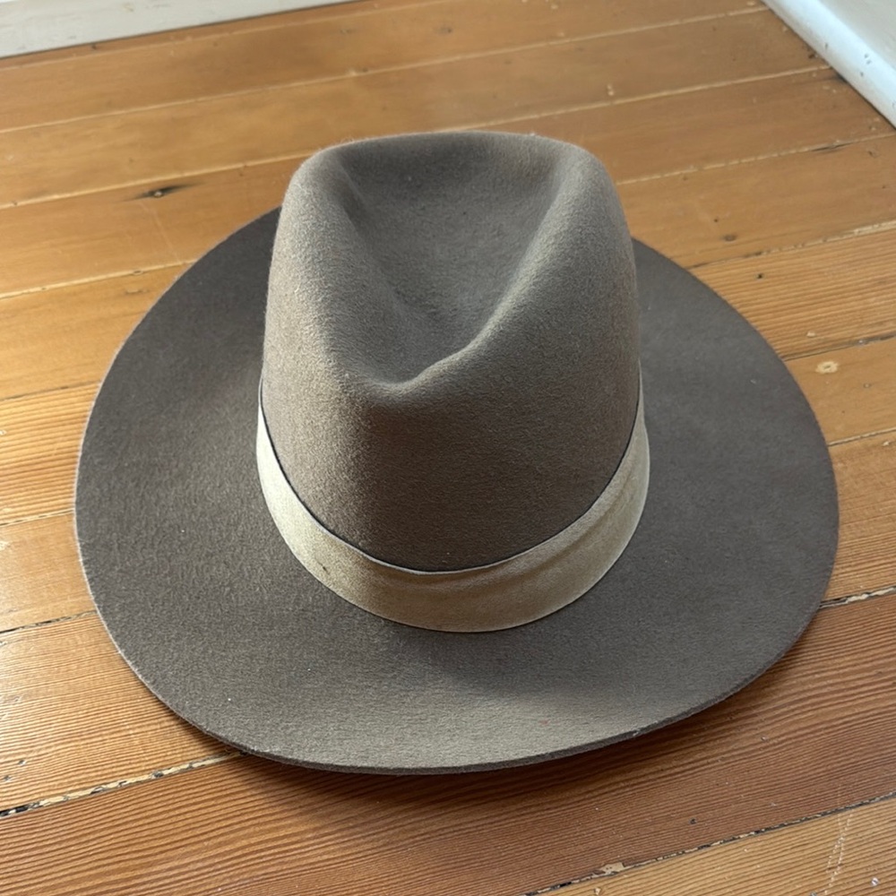 Janessa Leone Camel Wool Hat